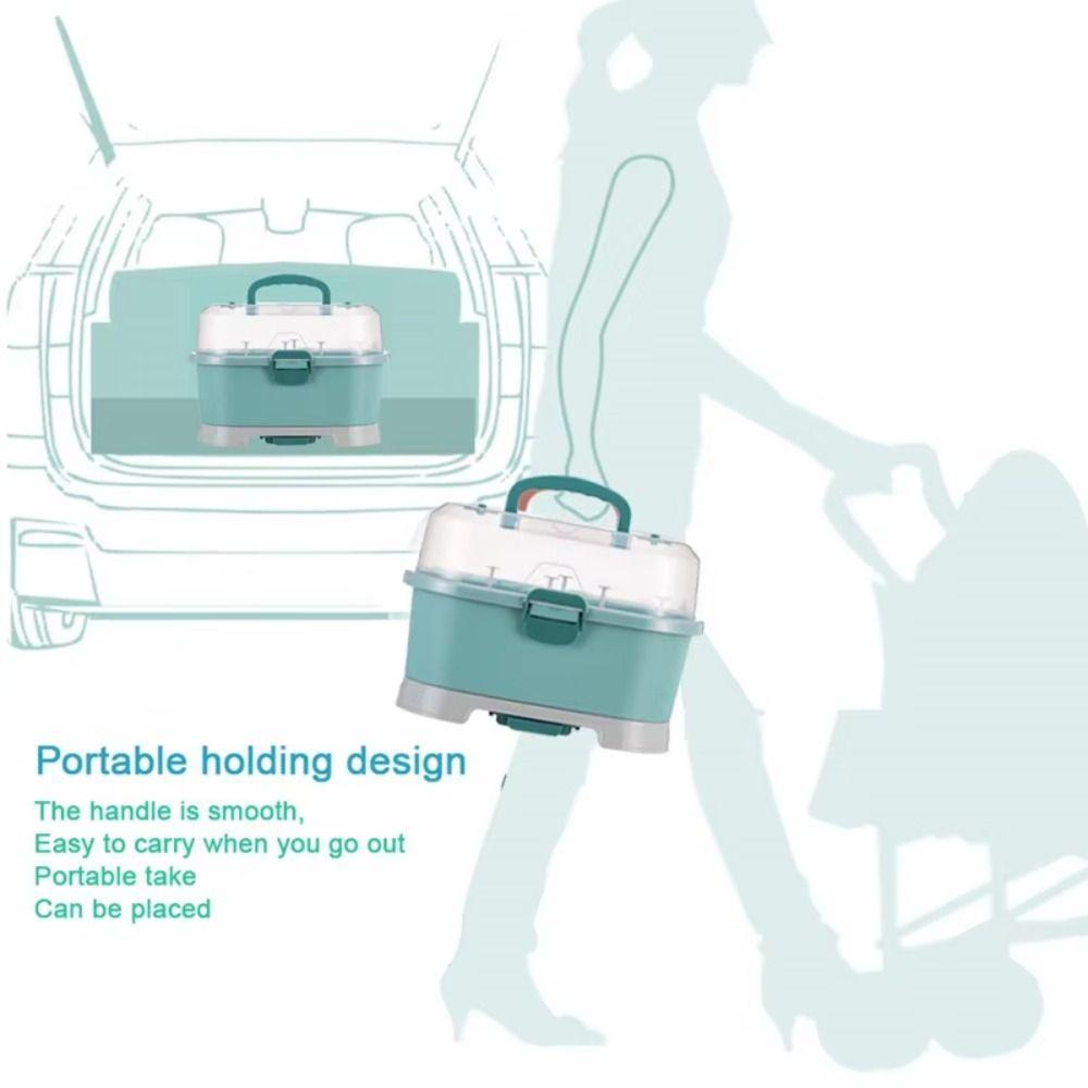 With Cover Nursing Bottle Storage Box Dustproof Baby Bottle Organizer Outdoor Travel