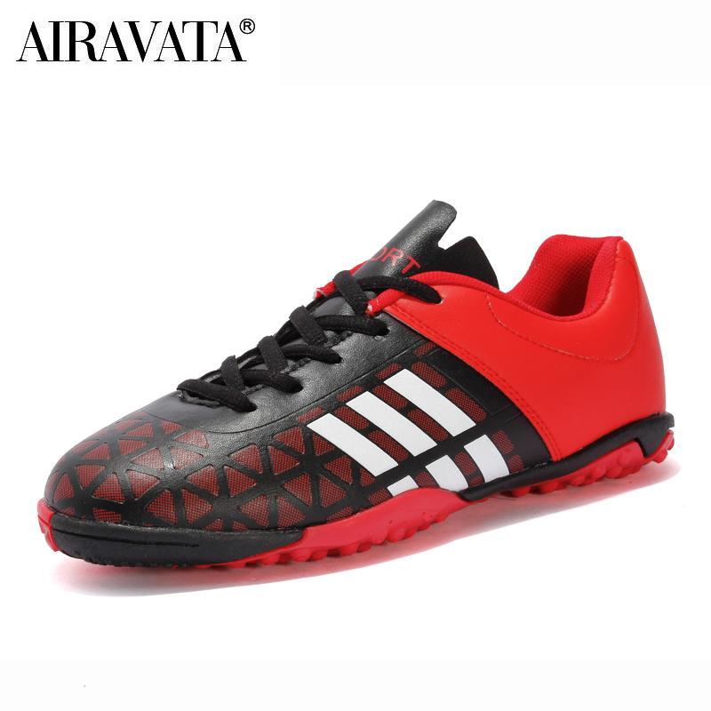 

Мужские и женские футбольные бутсы для взрослых и детей TF/FG, футбольные бутсы, бутсы для тренировок на траве, спортивная обувь, мужские кроссовки 31-43 37 чёрный/красный