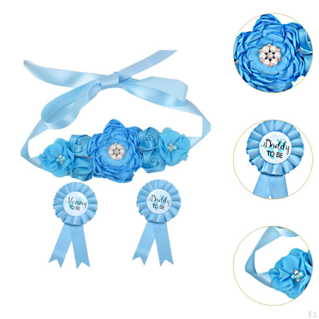 Fascia Floreale Premaman con Corsage Accessori per Oggetto di Scena Fotografia di Gravidanza