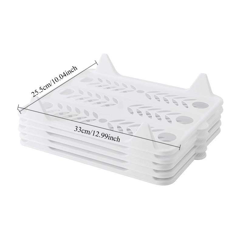 

Набор из 3 ленивых складных досок, многофункциональный органайзер для хранения футболок в шкафу, поднос для одежды, складная доска, штабелируемый, артефакт для хранения рубашек белый