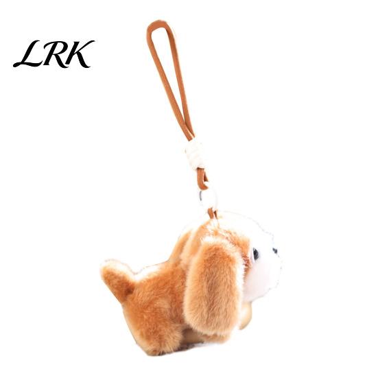 Stylish Bag Accessory Cute Dog Plush Keychain, Small Stuffed Animal Pendant for Backpack Mini Keychain Purse, Soft Puppy Key Ring Charm, Gift Lovers