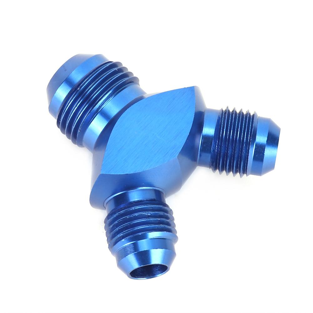 

Y Block Male Flare Fitting Adapter 2X AN6 a Male to AN6 6 AN Male Blue