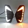 Pair LED DRL Daytime Running Light Fog Lamp Turn Signal For Nissan Navara 20-22