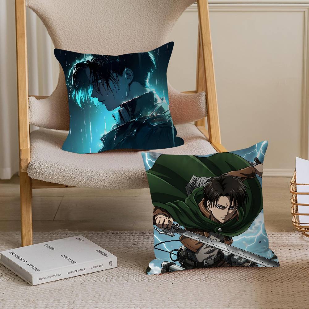 Levi Ackerman Pillow Cover Sofa Cushion Cover Home Room Decoration Children Gift