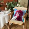 Anime SSchool DxD Cushion Cover Silky Short Plush Invisible Zipper Dustproof Sofa Pillow Case for Home Decor