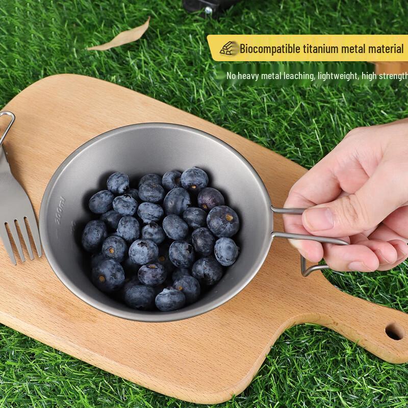 Przenośna składana tytanowa miska Sierra outdoorowa