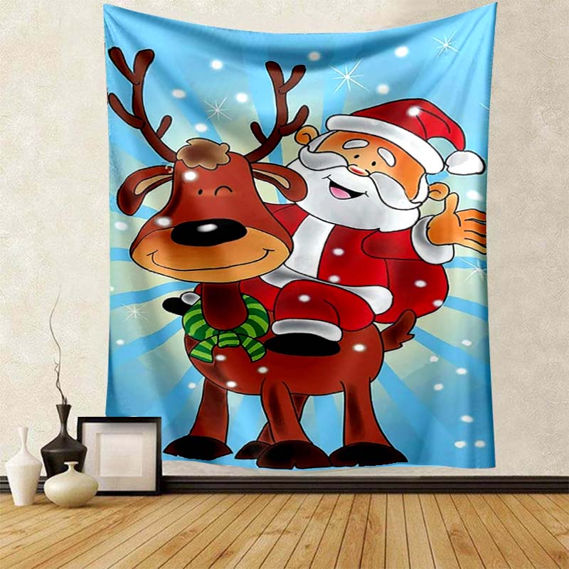 Beach Blanket Living Room Decoration Bedroom Background Cloth Santa Red Riding Hood Gnome Cute Tapestry Wall Hanging
