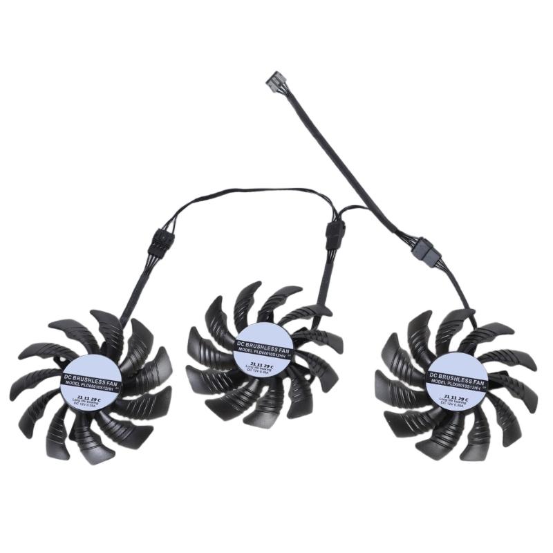 

78MM PLD08010S12HH GPU Cooling Fan Replacement for RTX3050 3060 GAMING Graphics Cards Video Card Radiator