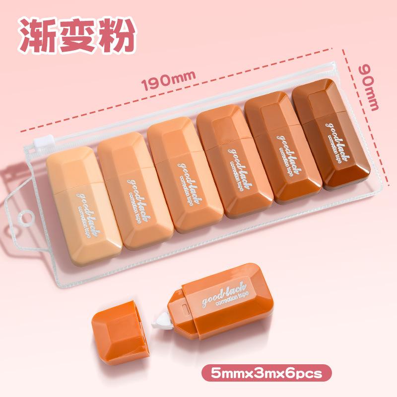 Morandi Matcha Green Correction Tape Set, 6 Pcs Aesthetic Correction Tape for School Stationery