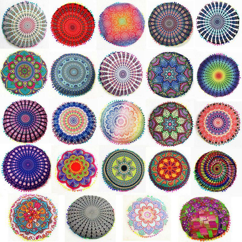 Premium Quality Mandala Round Cushion Cover For A Timeless Bohemian Look