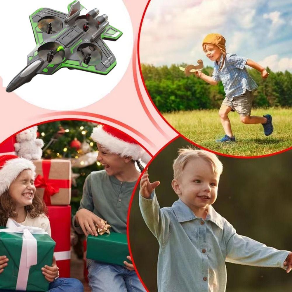 

Gravity Sensing Four Motor Helicopter Toy EPP Foam RC Hobby Jet Plane Kids Toddlers Children білий
