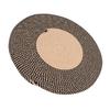 Round Jute Rug Reversible Retro Nordic Style Fashionable Area Rug Circle Carpet for Bedroom Hallway