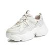 Sneakers Women's Spring 2025 New Casual Running Breathable Leather Women's Shoes Heightened Platform Dad Shoes