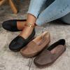 Large Size Explosive Stitching Solid Color Women's Flat-bottomed Loafers, Supplied by E-commerce