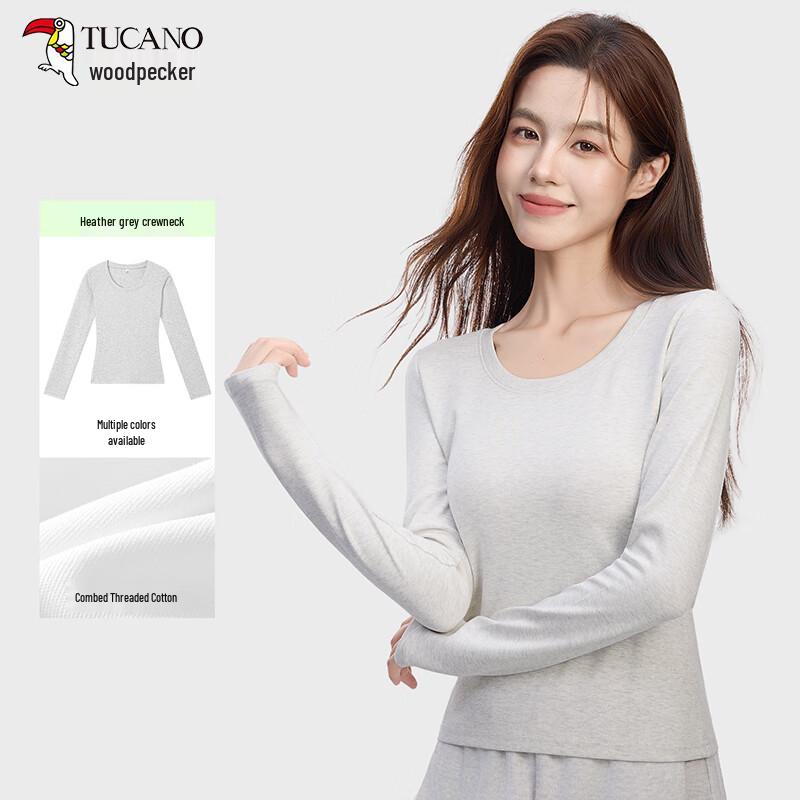 Women s Slim Fit Long Sleeve Round Neck T-Shirt L