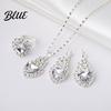 Trendy Jewelry Set Heart for Women Shiny Rhinestone Unique Design