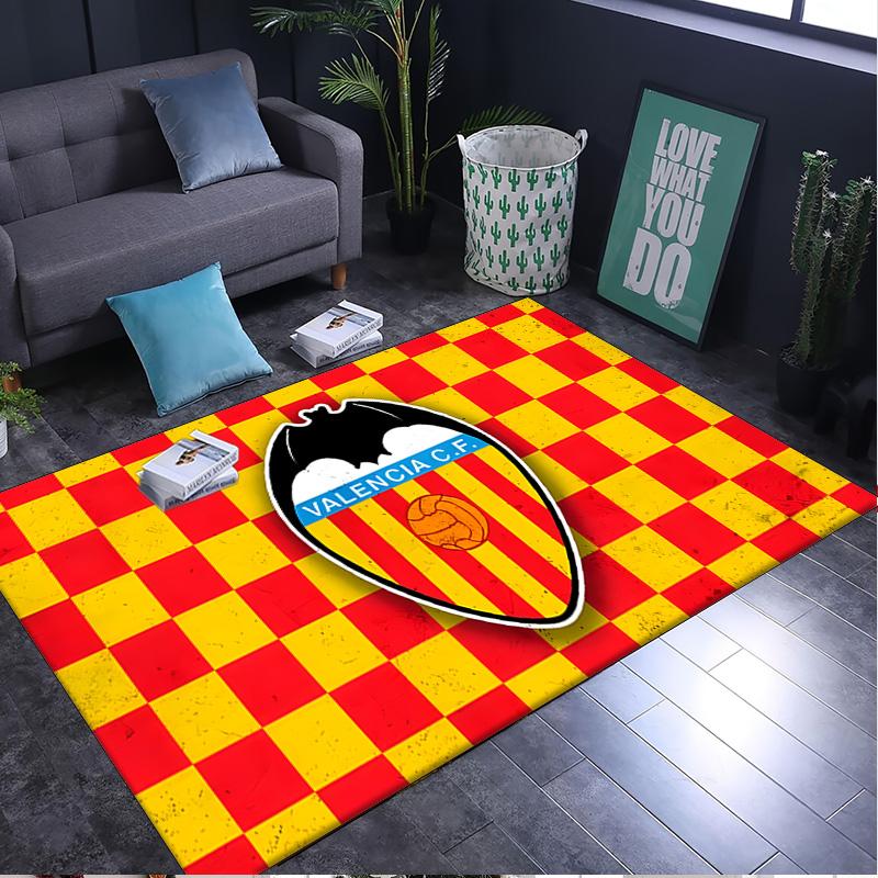 1PC rug Valencia Crest Design Carpet, Chair Rug,Area Rug for Office Bedroom living rooms bedroom, Doormat decor Christmas fan gifts