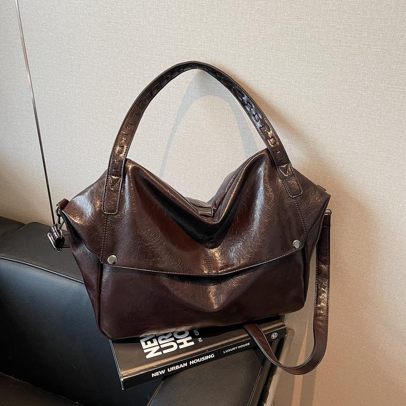 Retro Women's Bag Large-capacity Fashionable Single-shoulder Crossbody Bag Ladies' Handbag