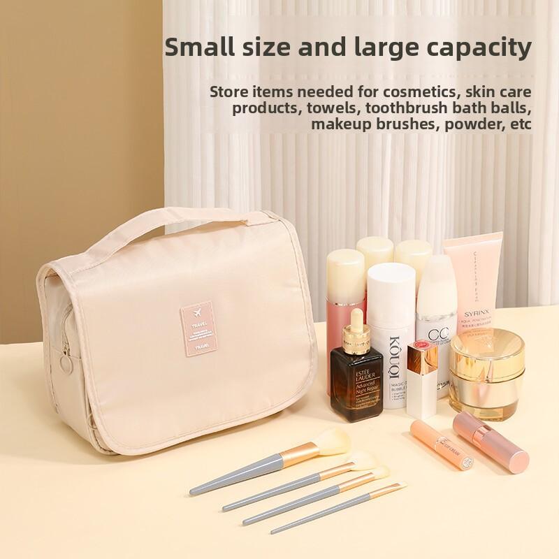 Travel Hook Toiletry Bag Portable Wash Bag, Large Capacity High-Yield Makeup Pouch, Multifunctional Cosmetic Bag for Travel