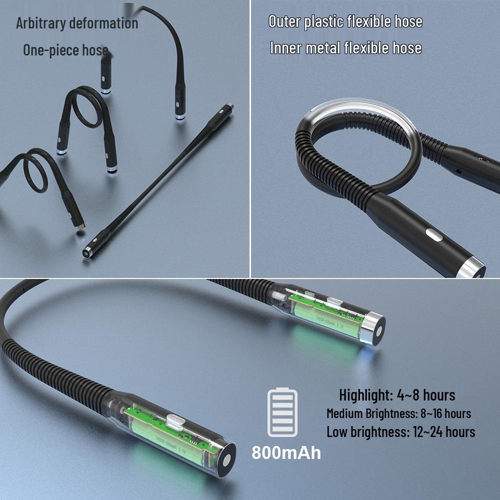 Portable LED Neck Reading Lamp with Eye Protection & USB Charging