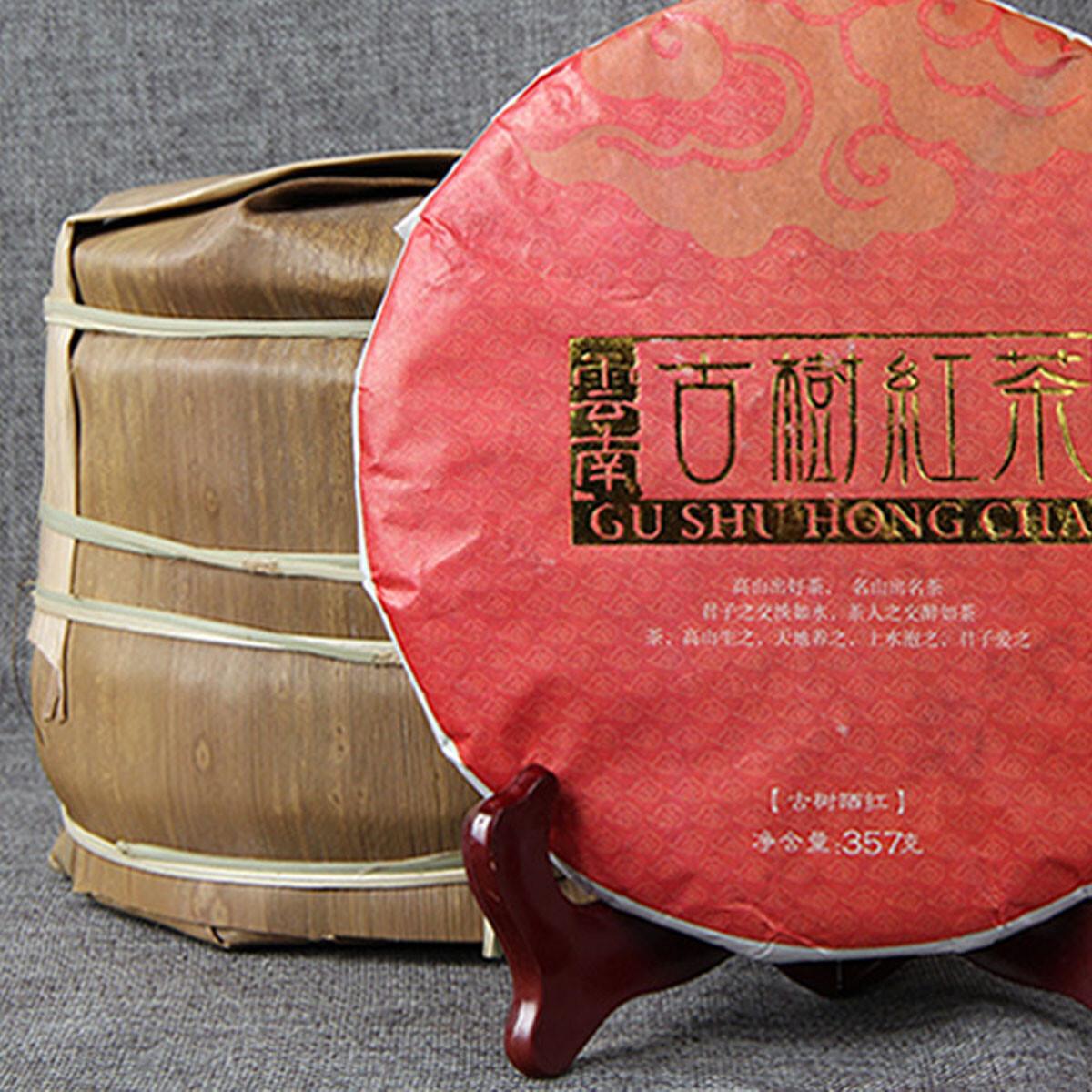 

Ancient Tree Black Tea Cake Large Leaf Health Tea 357g