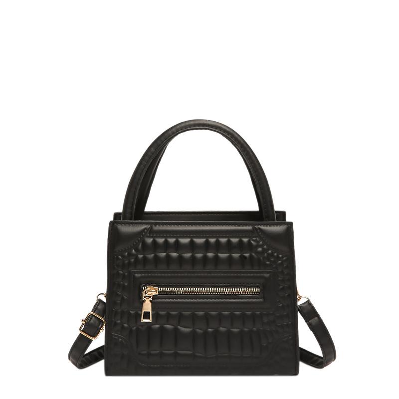 Bag Stone Pattern Women'S Bag Fashion Handbag Textured Pu Shoulder Bag Niche Versatile Messenger Bag