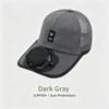 Solar Powered Cooling Fan Cap USB Rechargeable Anti-UV Breathable Sun Hat for Summer Outdoor Sport Travel Daily Use