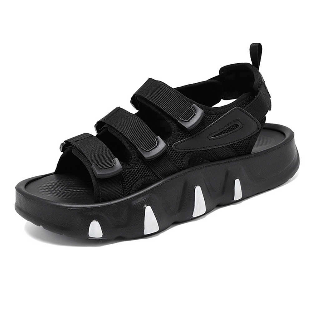 Fashion Navy Blue Bicolor Women's Slippers 43 Sandal For Summer Shoes Large Size Ladies Sneakers Sports Type Loafersy Leading