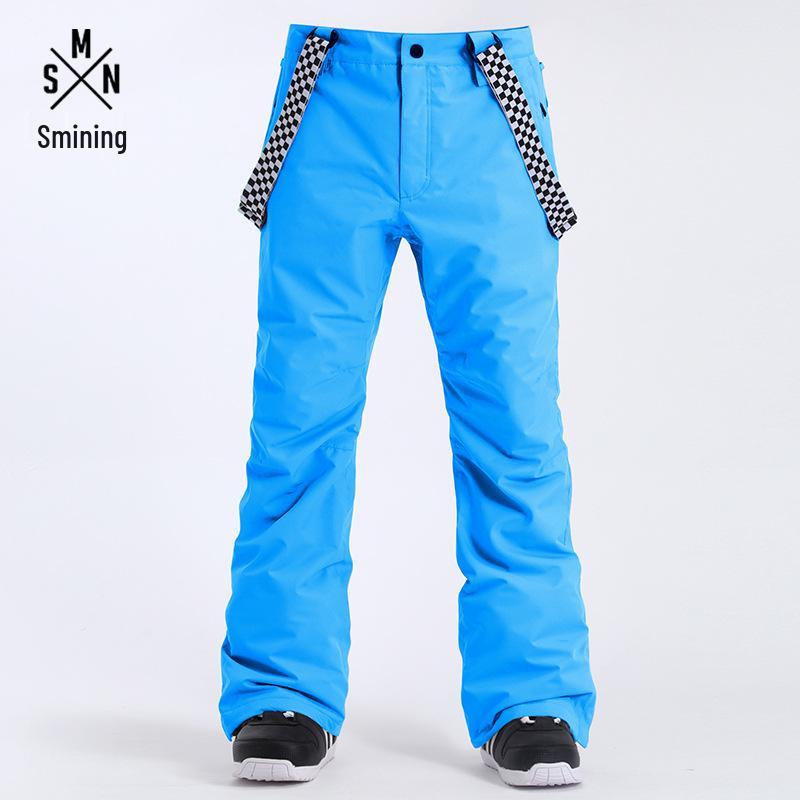 Men's Windproof Waterproof Ski Bib Pants - Thick, Warm, for Outdoor Sports