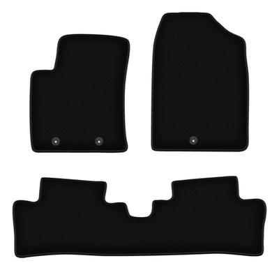 BASIC schwarze Velours-Fußmatten für: Hyundai i10 II Schrägheck (2013-)
