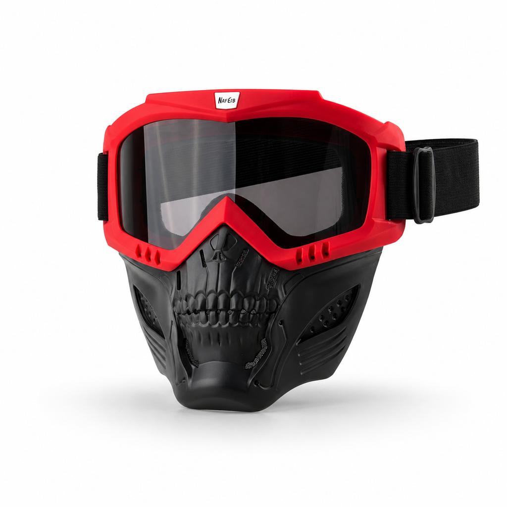 Verstellbare atmungsaktive Motocross-Maske Wind-Staubdichte Helm-kompatible Brille für Wüsten-Skiing Radfahren Outdoor-Sportarten2