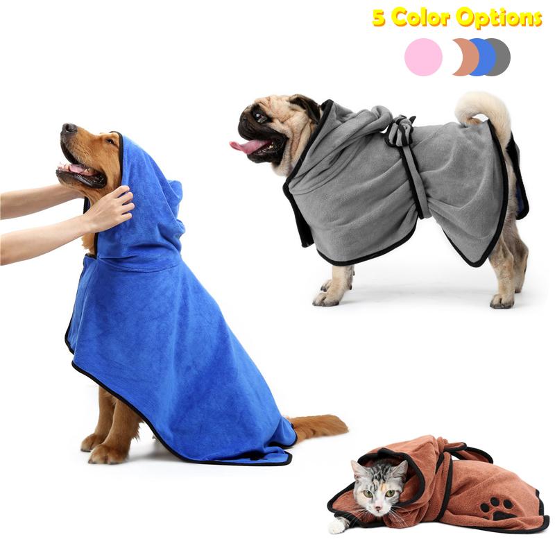 large dog bathrobe