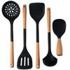 5Pcs High-grade Silicone Kitchen Utensils Spatula Spoon Rice Spoon Kitchen Gadgets Kitchen Accessories Home Kitchen Items