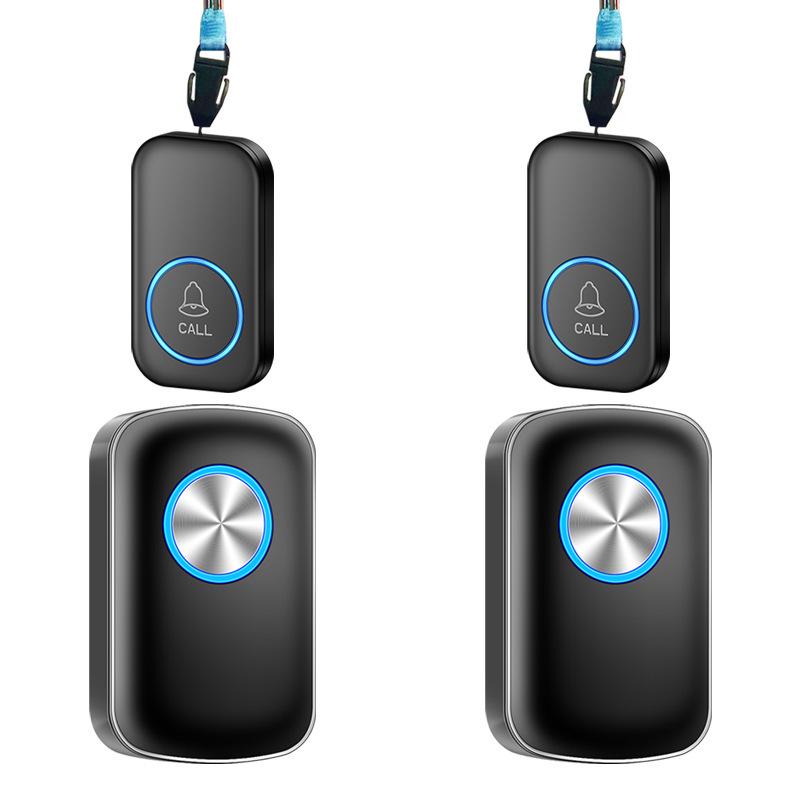 Wireless Elderly SOS Call Button for Bedside and Doorbell.