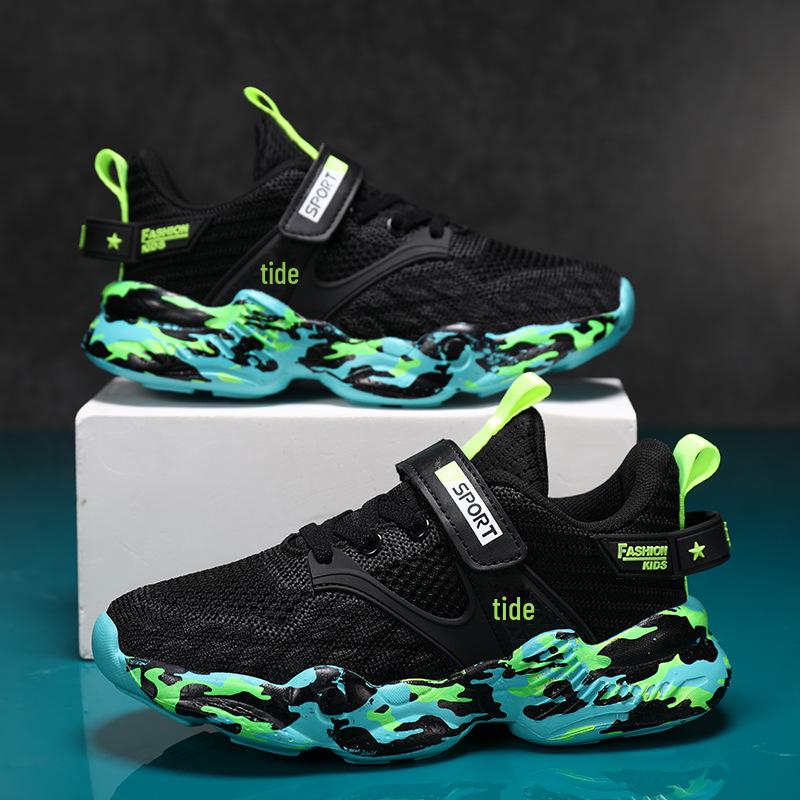Atmungsaktive Sportschuhe für Jungen: Kinder-Mesh-Sneaker für Frühling/Sommer