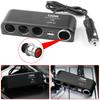 4-in-1 Car Charger Adapter Cigarette Lighter Multi Socket Cigar Jack Splitter Dual Usb Power