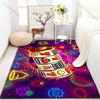 Spiel Glücksblumen-Druck Teppich für Schlafzimmer Wohnzimmer Bettseite Sofa Bodenmatte Moderne Heimdeko Bereichsteppich Große Größe
