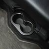 2X Interior Rear Cup Holder Trim Cover For Dodge Ram 1500 2010-2017 Carbon Fiber