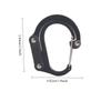 D-Shaped Aluminum Alloy Carabiner Clip Quickdraw Multi Function Safety Outdoor Camping Gear Accessory