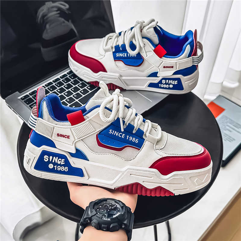 Fashion Thick Sole Autumn Men's Sneakers Shoes Flats Training & Exercise Shoes Size 32 Sports Leading Type Sapatenis 2025 Dropship