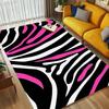 Pink Zebra Living Room Nonslip Area Rug Soft Carpet For Bedroom Game Playroom Sofa Office Home Decor Doormat Christmas Gift C9301777