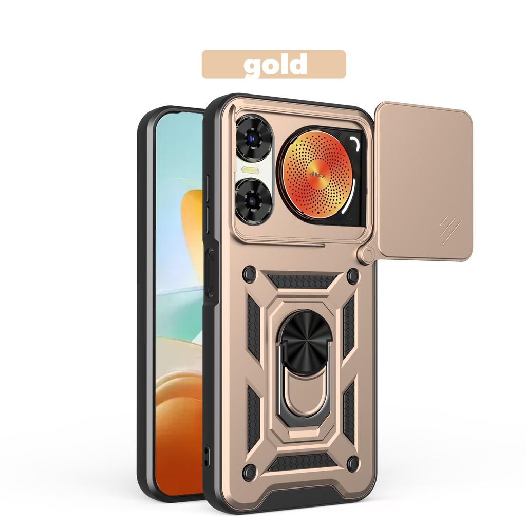 For ZTE nubia Music Case ZTE nubia Music Cover nubia Music Magnetic Ring Holder Armor Phone Case Slide Camera Protect Back Cover