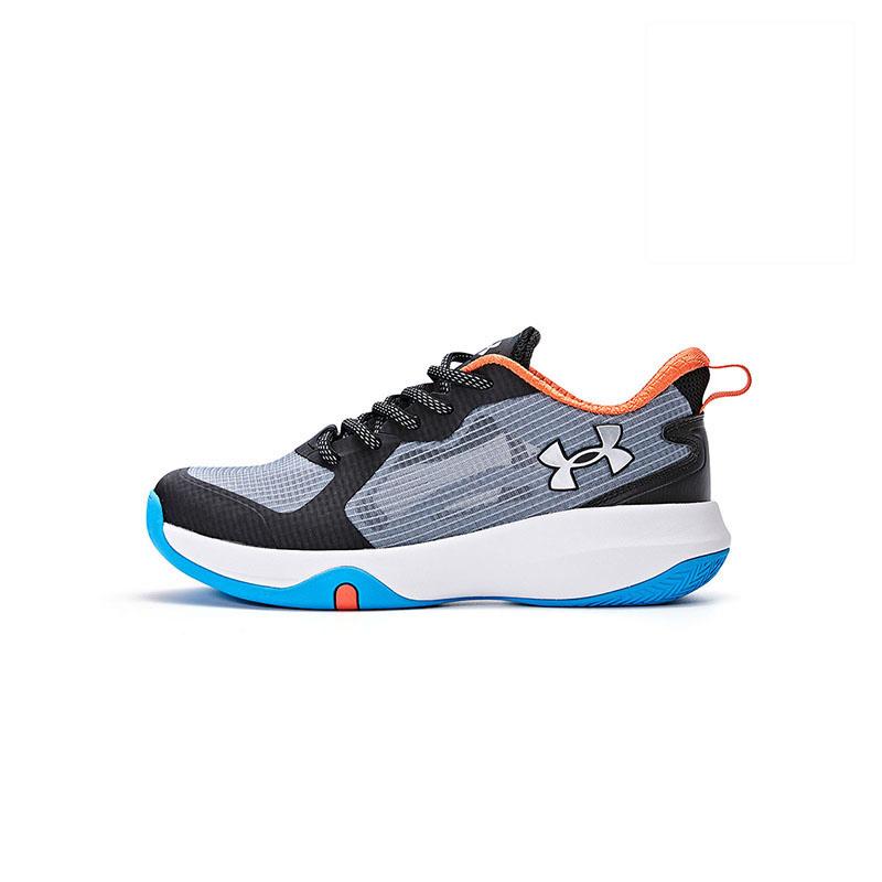 Under Armour Trendy Versatile Sports Series Durable Resilient Breathable Kids Running Shoes Kids Sneakers Black 2421202HS