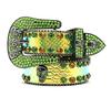 Men's Y2K Rhinestone Punk Rivet Belt - Dark Style Fashion Accessory