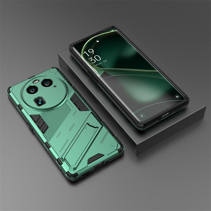 För OPPO Find X6 Pro Skal Magnetiskt Armor Ställskydd För För OPPO Find X6 Pro FindX6Pro 5G Stötsäkert Stötfångare Mobilskal