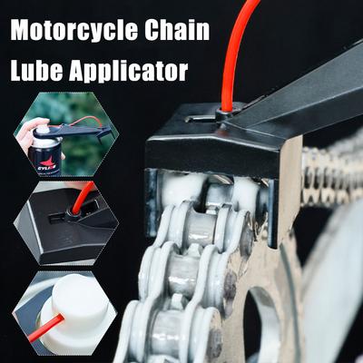 1/2 Adet Motosiklet Zincir Yağlayıcı Sprey Yağlayıcı Alet Dökülmeyen Zincir Wax'ı Zincir Temizleyici Aparatı Zincir Yağı Uygulayıcı