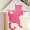 Practical Gifts for Avid Readers 3PCS Cartoon Cat Bookmark, Durable PET Cute Page Marker, Decorative Table Ornaments Home 3D Printing Lightweight
