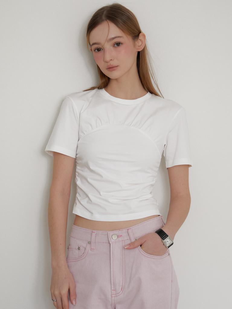 BEIRUT Daisy Bustier T-Shirt White