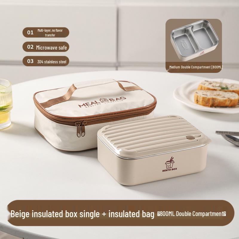 Large Capacity Microwaveable Stainless Steel Bento Lunch Box with Free Shipping