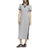 adidas Originals Simple Short-Sleeved Dress for Women, Gray
